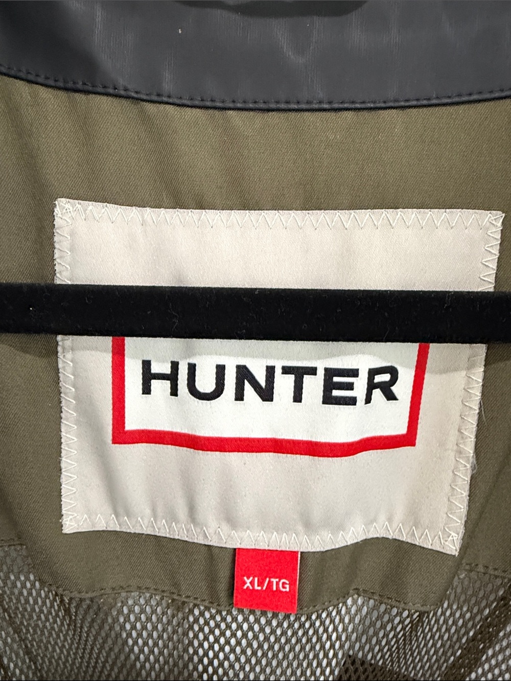 Hunter Black Hooded Trench Coat - Picture 8 of 11
